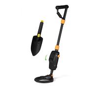 ASerZenith Metal Detector, Children Lightweight Handheld Metal Detector Gold Digger Treasure Hunter Tracker Seeker With Waterproof Search Coil, High Accuracy (With Shovel A)