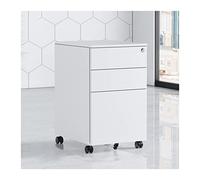 ASerZenith Mobile Filing Cabinet With 3 Lockable Drawers - Secure Rolling File Nizer For Home & Office - Ideal Document Storage Solution For Nizing Supplies & Files,A-Unit Size