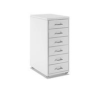 ASerZenith Modern Metal Filing Cabinet With 5 Drawersstylish Office Storage Solution For Nized Workspace,White-6
