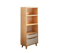 ASerZenith Modern Wooden Bookshelf Storage Rack For Living Room Wall Mounted Shelving Unit With Walnut Finish (Wood Color 150 * 40Cm)