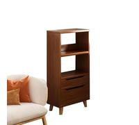 ASerZenith Modern Wooden Bookshelf Storage Rack For Living Room Wall Mounted Shelving Unit With Walnut Finish (Walnut Color 120 * 40Cm)