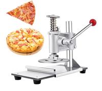 ASerZenith Pizza Dough Press Machine, with Pull-Out Tray, Manual Stainless Steel Dough Press Machine for Pizza, Pie, Tortillas, Pastry, Kitchen Tool Adjustable Thickness, for Commercial or Family