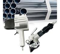 ASerZenith Pneumatic Steel Strapping Machine Metal Strapping Tool Tensioner And Cutter Sealer Heavy Duty Baler For High Tensile Portable Packaging Machine,32Mm