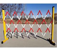 ASerZenith Retractable Mobile Barriers,Roadblock Traffic Barrier,Folding Industrial Mobile Safety Barricade,High Driveway Fence,For Outdoor Road And Garage Security,1.2 * 2.5M