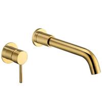 ASerZenith Shower System Wall Mounted Gunmetal Basin Faucet Single Handle Mixer Tap Hot Cold Bathroom Water Bath Black White Rose Gold Faucet Polish Gold 210