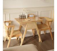 ASerZenith Square Furniture Conference Room Table, Office Reception Round Table And Lounge Chair Set, Sales Office Shops Meetings Small Round Business Conference Room Coffee,Wood