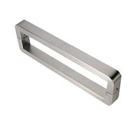 ASerZenith Square Push Pull Barn Door Handles Stainless Steel, Sliding Barn Door Handle Pull, Heavy-Duty Door Konb for Interior/Exterior Door,Silver-123Cm(483/8