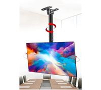 ASerZenith Telescopic TV Bracket Ceiling Mount TV Bracket,TV Hanger For Most 39-90 Inch LED LCD Flat Curved TVs, Tilt TV Wall Mount folding tv mount