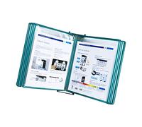 ASerZenith Wall Mount Reference Organizer - Catalog Display Rack, 10 Panels Wall Display Board System, A4 Size Wall Lectern, Document Organiser, Consultation And Presentation Documents,Green