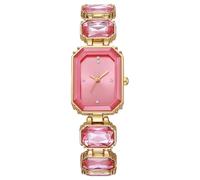 ASerZenith Wristwatch Luxury Ladies Watches Analog Quartz Square for Women Waterproof Womens Women's Wrist Bracelet Watch,Rose