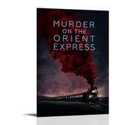 ASEUIYQWEH Murder on The Orient Express Movie Poster Wall Art Beautiful Cover Poster Design Painting Decoration Vintage 16x24inch(40x60cm) Frame-style