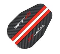 ASEUOG 2Pcs Carbon Fiber Car Side Mirror Waterproof Rain Protection Cover for Ford ST Line Focus Fiesta Mondeo Explorer Puma Mustang Kuga Fusion Escape Edge Explorer,A