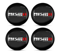 ASEUOG 4Pcs Car Hub Centre Caps Sticker 56mm for Nismo Car Styling Accessories,A