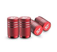 ASEUOG 4pcs Metal Car Tyre Valve Caps for Ford ST FOCUS 2 3 Mondeo Fiesta Kuga MK2 MK3 MK4 Screw-On Dust Caps,B