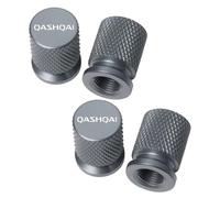 ASEUOG 4pcs Metal Car Tyre Valve Caps for Nissan Qashqai J10 J11 J12 2013-2024 Screw-On Dust Caps,E