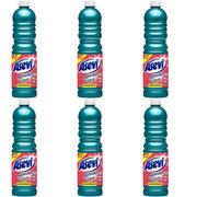 Asevi 21143 Concentrated Floor Cleaner, Cyan, 1 Litre (Blue) (Pack Of 6)