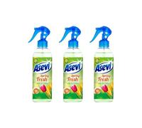 Asevi Air Freshener Spray for the Home - Non Aerosol Room and Fabric Freshener with Long Lasting Scent - 400 ml (Pack of 3) (Spring Fresh)