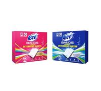 Asevi Bands Laundry Detergent Sheets Power Fresh & Colour Protect - Concentrated Liquidless Detergent with Long Lasting Fresh Fragrance - 30 Washes Each (Mixed Bundle of 2)