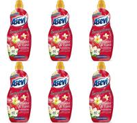 Asevi Concentrated Fabric Softener Sensations Passion 60 Washes, 1.5L (Pack Of 6)