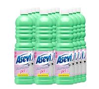 Asevi Concentrated Floor Cleaner Liquid, Hard Floor Cleaner, Laminate, Multipack of 12 X 1L (Pet)