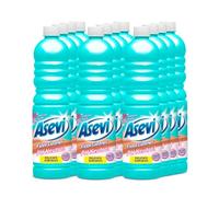 Asevi Concentrated Floor Cleaner Liquid pH Neutral - Effective Formula for Laminate, Stone and Delicate Surfaces - Long-Lasting Freshness - Multipack 12 x 1L Bottles