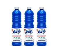 Asevi Disinfectant Cleaning Liquid - Floor and Surface Cleaner - Strong Formula for Floors, Tiles, Surfaces and Household Protection - Multipack 3 x 1L Bottles