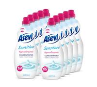 Asevi Fabric Conditioner, Laundry Conditioner, Liquid Fabric Conditioner, 60 Washes, Multipack of 10 X 1380ML (Sensitive)
