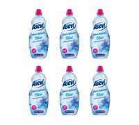 Asevi Fabric Softener Blue Intense Freshness 60 Washes 1380Ml - Intense Freshness, Concentrated - Pack Of 6