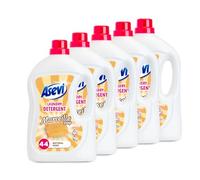 Asevi Laundry Detergent, Washing Liquid Detergent, Laundry Cleanser, 44 Washes, Marseille Soap, Multipack of 5 X 2376ML