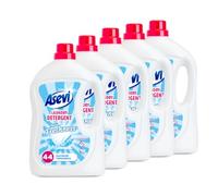 Asevi Laundry Detergent, Washing Liquid Detergent, Laundry Cleanser, 44 Washes, Pure Freshness, Multipack of 5 X 2376ML