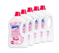 Asevi Laundry Detergent, Washing Liquid Detergent, Laundry Cleanser, 44 Washes, Rosehip, Multipack of 5 X 2376ML