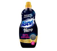 Asevi Nero Dark Laundry Detergent - Detergent for Dark and Black Clothes - Fixes and Protects Colour - All Types of Fabrics - Pleasant Perfume - Concentrated Formula - 1500 ml - 37 Washes