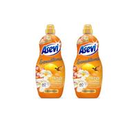 Asevi Sensations Energy Fabric Conditioner - Concentrated Revitalising Floral Softener with Natural Essences - 60 Washes in 1320 ml (Pack of 2)