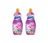 Asevi Sensations Zen Fabric Conditioner - Orchid Scent Concentrated Softener with Natural Essences - 60 Washes in 1320 ml (Pack of 2)