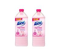 Asevi Soft Pink Hypoallergenic Concentrated Fabric Conditioner with Floral Talc Scent - Gentle Care for Sensitive Skin - 84 Washes in 1932 ml (Pack of 2)