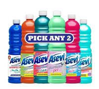 Asevi Spanish Cleaning Floor Cleaner | Pick Any 2 x 1L | Gerpostar Disinfectant, Orange, Cian, Pet, Mio, pH Neutral - Intense Scent, Concentrated Surface Cleaner