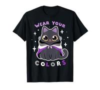 Asexual Ace Pride LGBT Cute Cat T-Shirt