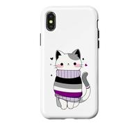 Asexual Cat Queer LGBT Asexuality CSD pride month Case for iPhone X/XS