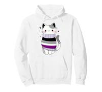 Asexual Cat Queer LGBT Asexuality CSD pride month Pullover Hoodie