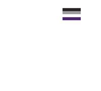 Asexual Flag T-Shirt - White - M - White