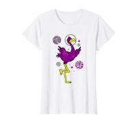 Asexual Flamingo in Space Asexual Pride Value Graphic T-Shirt