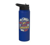 Asexual Pride Be Careful Who You Hate Stainless Steel Insulated Water Bottle