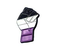 Asexual Pride Flag Aces Fist of Solidarity Metal Enamel Pin Badge LGBT