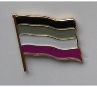 Asexual Pride Flag Enamel Pin Badge