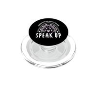 Asexual Quote Speak Up Ace Rainbow PopSockets PopGrip for MagSafe