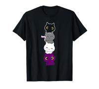 Asexuality Flag Animal Cat Ace Pride Demisexual Gift Asexual T-Shirt