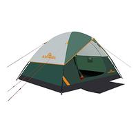 ASFANES Waterproof 4 Person Camping Tent, Double Layer Dome, Army Green