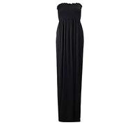 asfashion online Shirred Bandeau Maxi/Black 16/18-7021- (1.96) (Black, 24-26UK)