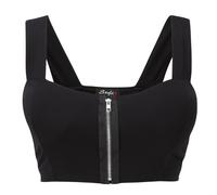 asfashion online Zip Front Crop Top Black S/M (3015-1.96)