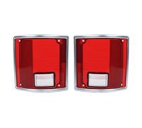 ASFDSG Rear Indicator For Chevy C10 C20 C30 For K10 1973-1991 1 Pair Car Rear Bumper Tail Light Cover Shell Brake Taillights GM2800122 GM2801122 Brake Tail Lights